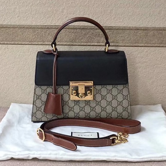 Gucci Handbags - Sold-Gucci padlock small GG top handle